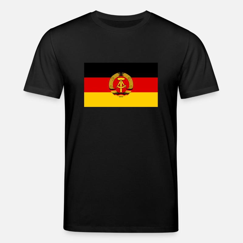 Drapeau de la RDA - T-shirt bio CREATOR Stanley/Stella Unisexe - noir