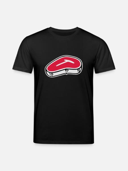 T-Bone Steak - Stanley/Stella CREATOR Unisex Organic T-Shirt - black