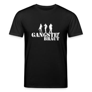gangster braut - Stanley/Stella Unisex Bio-T-Shirt CREATOR  - Schwarz - Vorne - Alina (178cm) & Michal (187cm)