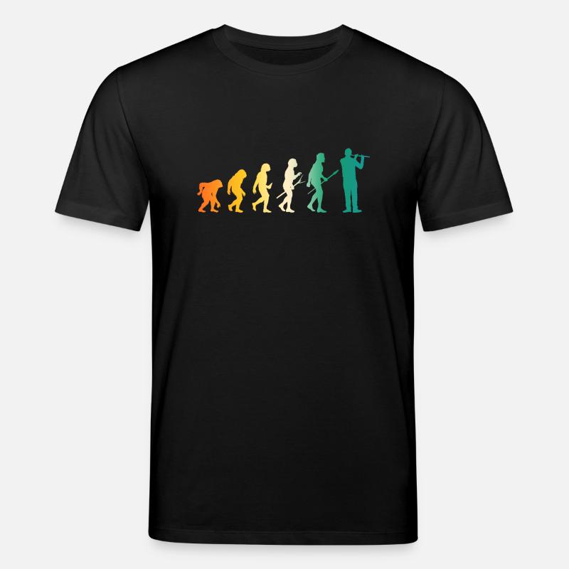 Flûtiste Evolution Flûte - T-shirt bio CREATOR Stanley/Stella Unisexe - noir