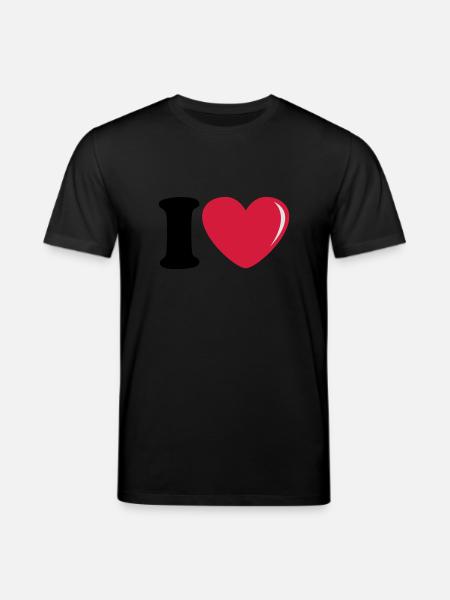 I_love - Stanley/Stella CREATOR Unisex Organic T-Shirt - black