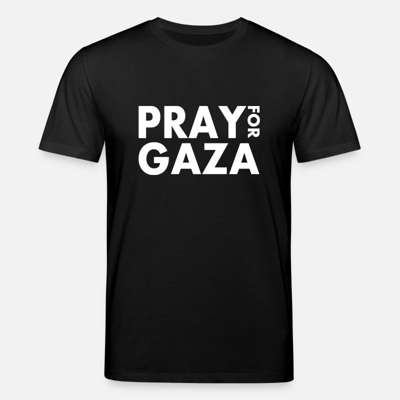 Pray for gaza - Stanley/Stella Unisex Bio-T-Shirt CREATOR  - Schwarz
