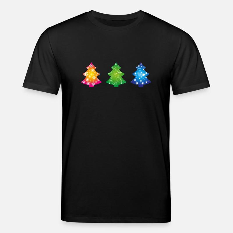 Weihnachtsbäume - Stanley/Stella Unisex Bio-T-Shirt CREATOR  - Schwarz
