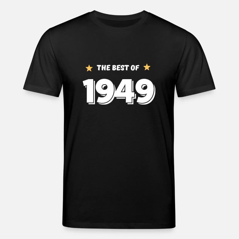 Das Beste von 1949 - Stanley/Stella Unisex Bio-T-Shirt CREATOR  - Schwarz