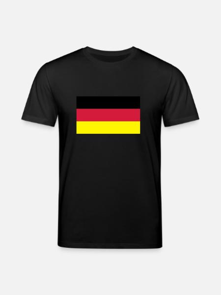 deutschlandflagge - Stanley/Stella Unisex Bio-T-Shirt CREATOR  - Schwarz