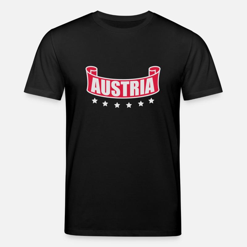 Austria Banner Logo - Stanley/Stella Unisex Bio-T-Shirt CREATOR  - Schwarz