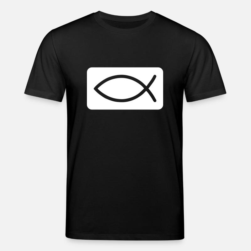 Fisch Christlich Jesus - Stanley/Stella Unisex Bio-T-Shirt CREATOR  - Schwarz