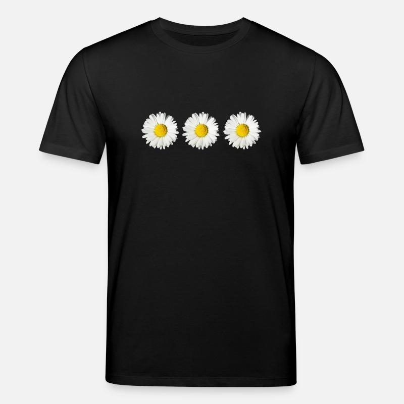 Gänseblümchen (3x) - Stanley/Stella Unisex Bio-T-Shirt CREATOR  - Schwarz