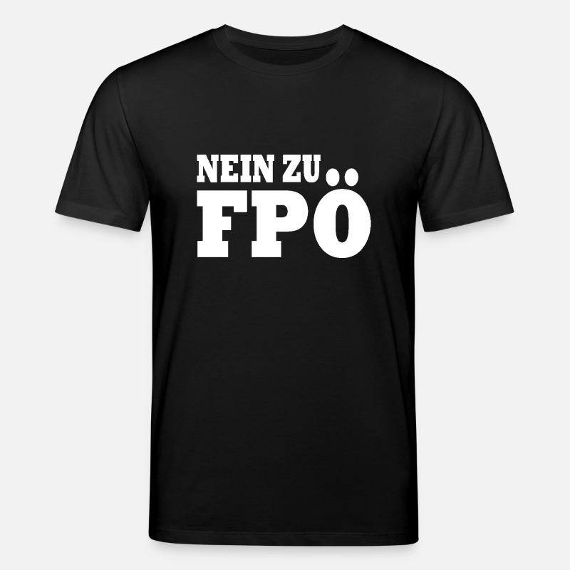 Nein zu fpö - Stanley/Stella Unisex Bio-T-Shirt CREATOR  - Schwarz