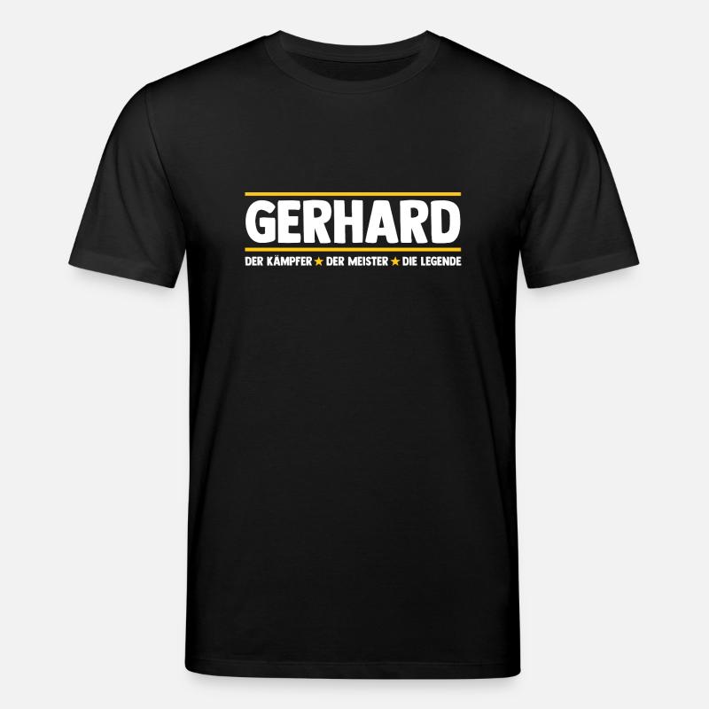 Gerhard - T-shirt bio CREATOR Stanley/Stella Unisexe - noir