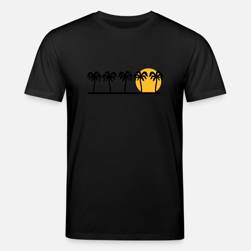 Palmen - Stanley/Stella Unisex Bio-T-Shirt CREATOR  - Schwarz