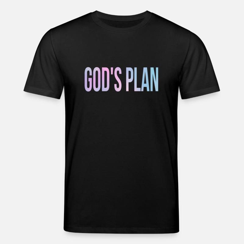 God's Plan - Stanley/Stella Unisex Bio-T-Shirt CREATOR  - Schwarz