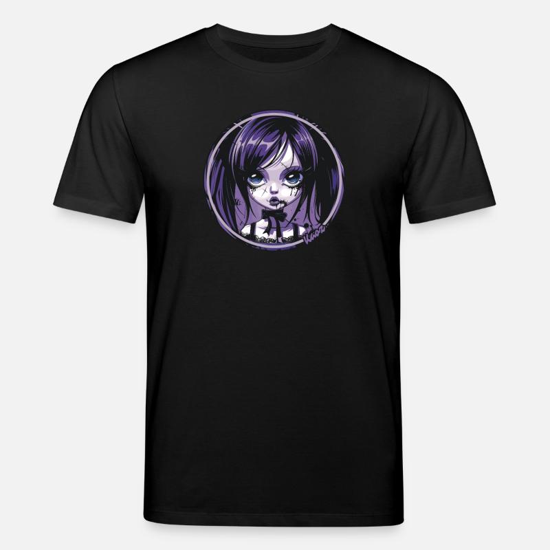 Gothic Chibi Mädchen – Dunkle Ästhetik - Stanley/Stella Unisex Bio-T-Shirt CREATOR  - Schwarz