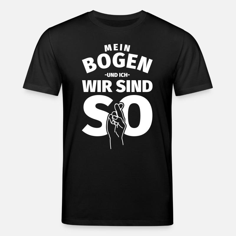 Bogenschießen Bogen Schütze - Stanley/Stella Unisex Bio-T-Shirt CREATOR  - Schwarz