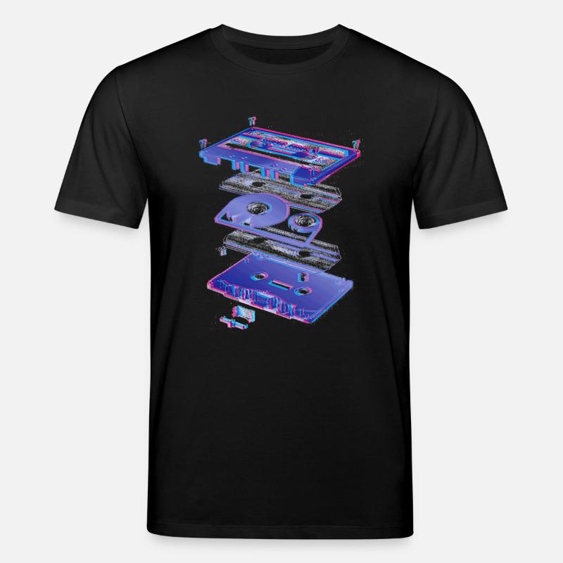 audio cassette tape compact 80s retro walkman - T-shirt bio CREATOR Stanley/Stella Unisexe - noir