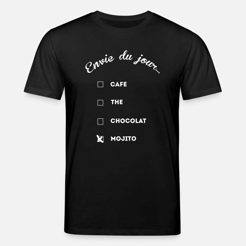 mojito addict thé café - T-shirt bio CREATOR Stanley/Stella Unisexe - noir