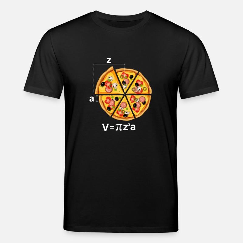 Pizza Motiv Mathe Radius - Stanley/Stella Unisex Bio-T-Shirt CREATOR  - Schwarz