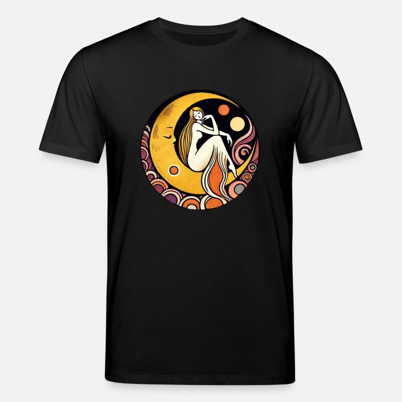 Déesse rétro de la lune - T-shirt bio CREATOR Stanley/Stella Unisexe - noir