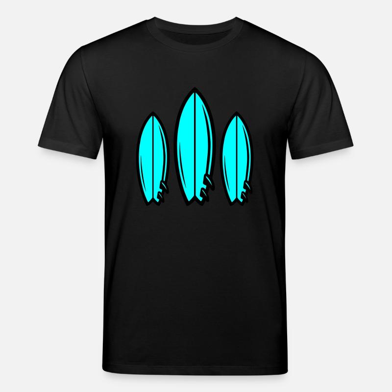 Surfbrett Symbol Surfing - Stanley/Stella Unisex Bio-T-Shirt CREATOR  - Schwarz