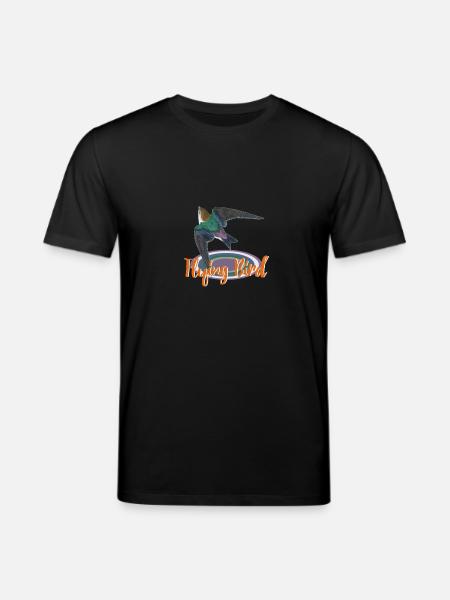 flying bird - Stanley/Stella CREATOR Unisex Organic T-Shirt - black