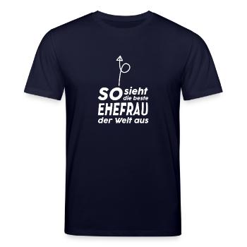 Ehefrau - Stanley/Stella Unisex Bio-T-Shirt CREATOR  - Navy - Vorne