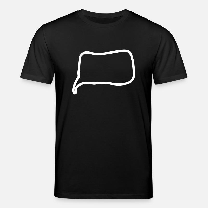 Sprechblase Linie - Stanley/Stella Unisex Bio-T-Shirt CREATOR  - Schwarz