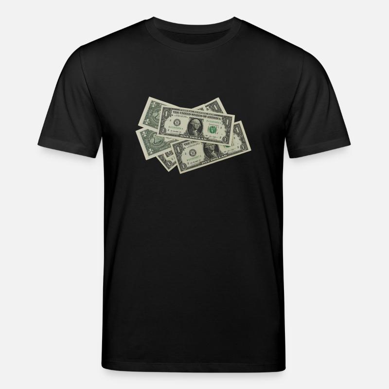 Dollar Scheine - Stanley/Stella Unisex Bio-T-Shirt CREATOR  - Schwarz