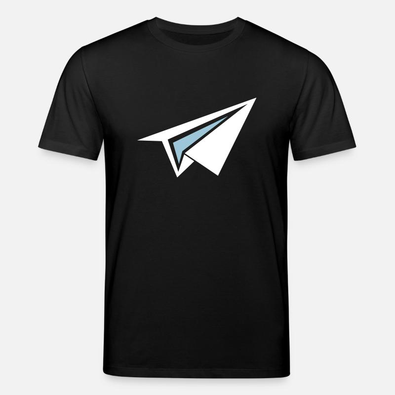 plan de l'avion de papier - T-shirt bio CREATOR Stanley/Stella Unisexe - noir