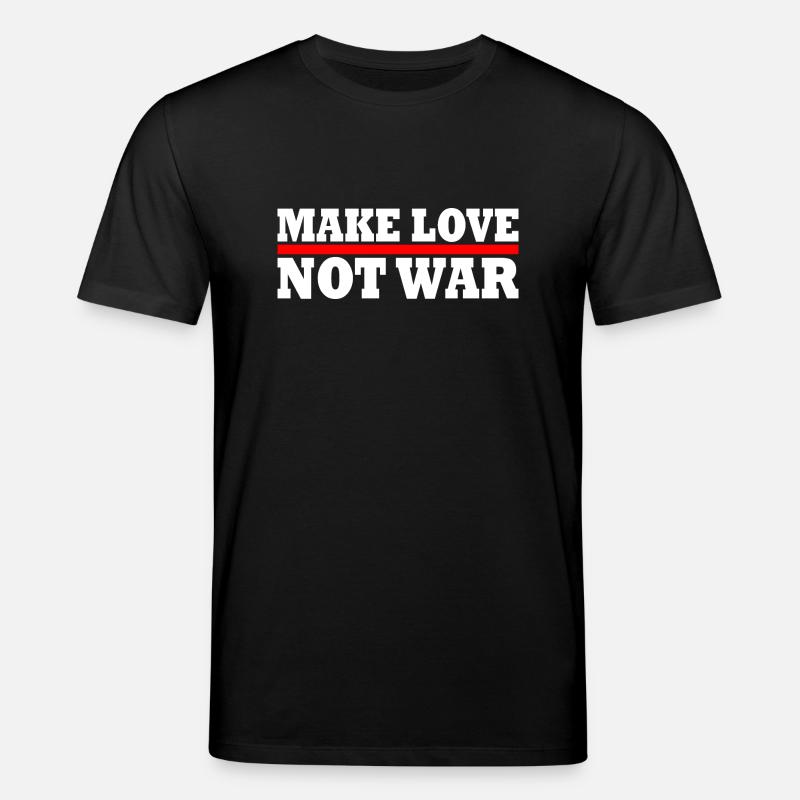 Make love not war - Stanley/Stella CREATOR Unisex Organic T-Shirt - black