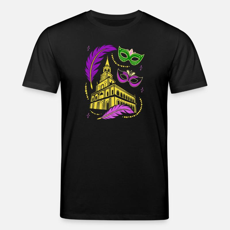 Mardi Gras - Carnaval - Masque - Cadeau - T-shirt bio CREATOR Stanley/Stella Unisexe - noir