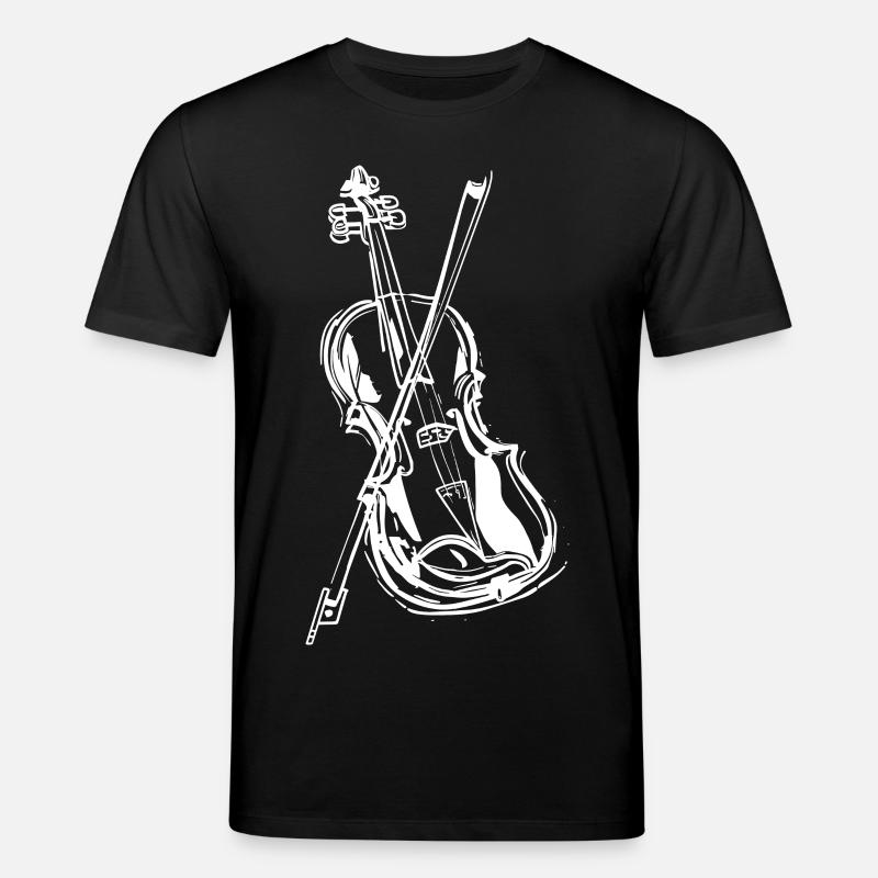 Dessin de violon - T-shirt bio CREATOR Stanley/Stella Unisexe - noir
