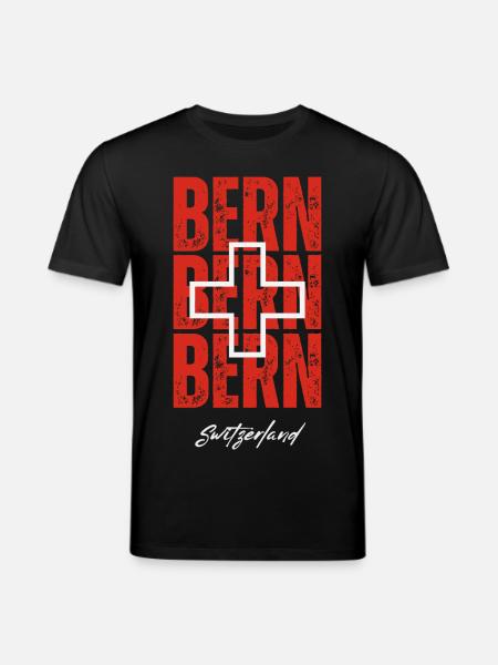 J’aime Berne, souvenir de Berne - T-shirt bio CREATOR Stanley/Stella Unisexe - noir