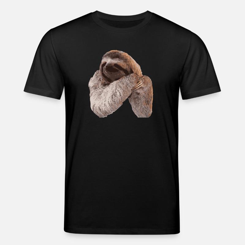 Faultier / Sloth - Stanley/Stella Unisex Bio-T-Shirt CREATOR  - Schwarz