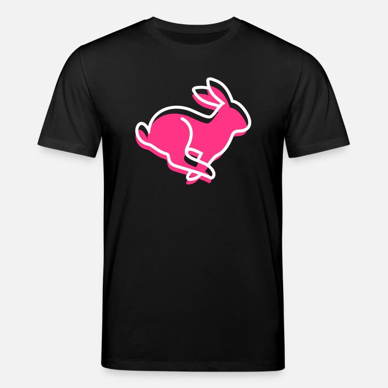 Ein laufender Hase - Stanley/Stella Unisex Bio-T-Shirt CREATOR  - Schwarz