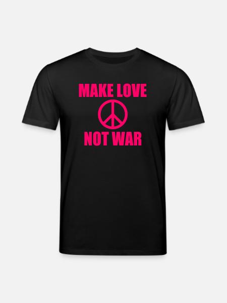 Make love not war - Stanley/Stella CREATOR Unisex Organic T-Shirt - black