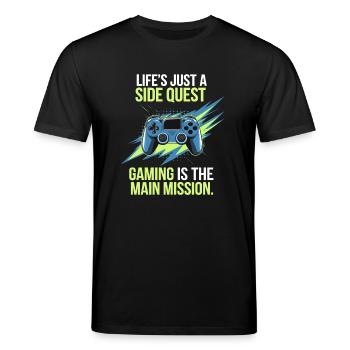 Gamer Saying Gamer Gift - T-shirt bio CREATOR Stanley/Stella Unisexe - noir - Devant - Alina (178cm) & Michal (187cm)