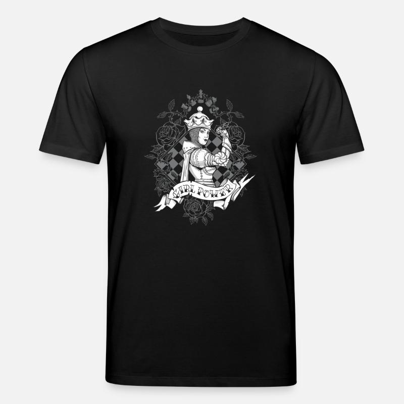 Die weiße Dame - Stanley/Stella Unisex Bio-T-Shirt CREATOR  - Schwarz