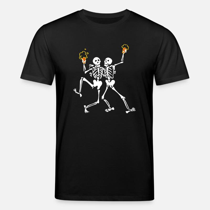 Squelettes faisant la java - T-shirt bio CREATOR Stanley/Stella Unisexe - noir