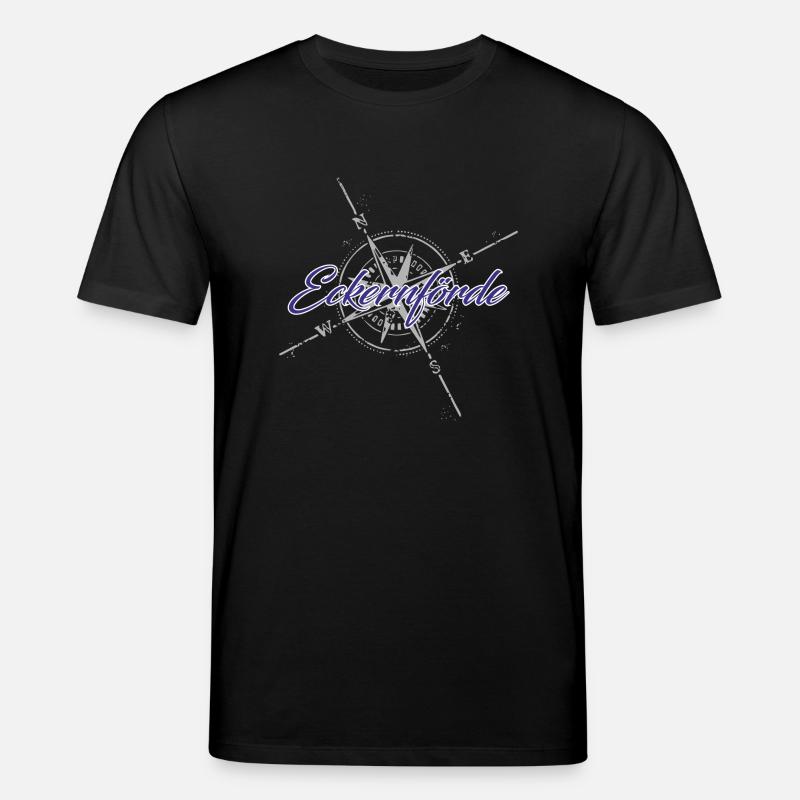 Eckernförde Kompass blau - Stanley/Stella Unisex Bio-T-Shirt CREATOR - Schwarz