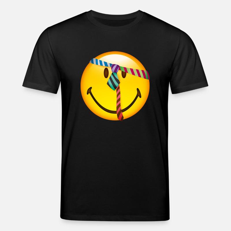 Smiley Tie - Stanley/Stella Unisex Bio-T-Shirt CREATOR  - Schwarz