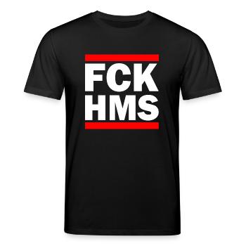 Fck hms - T-shirt bio CREATOR Stanley/Stella Unisexe - noir - Devant - Alina (178cm) & Michal (187cm)