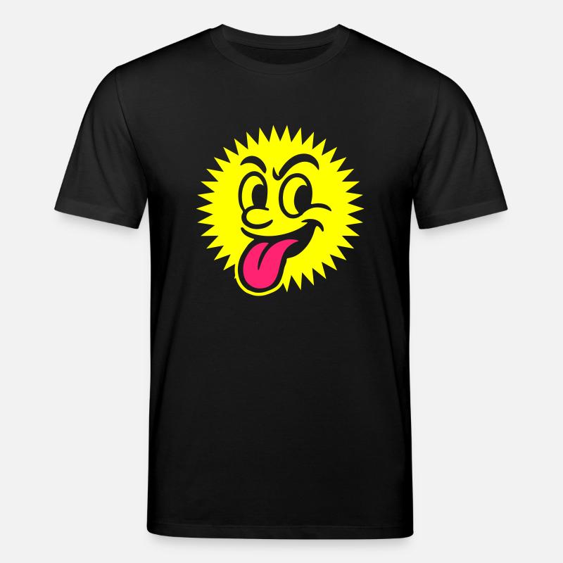 Sonne Gesicht Frech - Stanley/Stella Unisex Bio-T-Shirt CREATOR - Schwarz