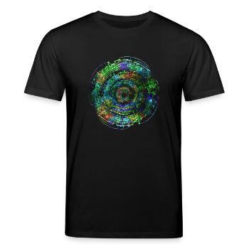 Notenkreis Bunt - Stanley/Stella Unisex Bio-T-Shirt CREATOR  - Schwarz - Vorne - Alina (178cm) & Michal (187cm)