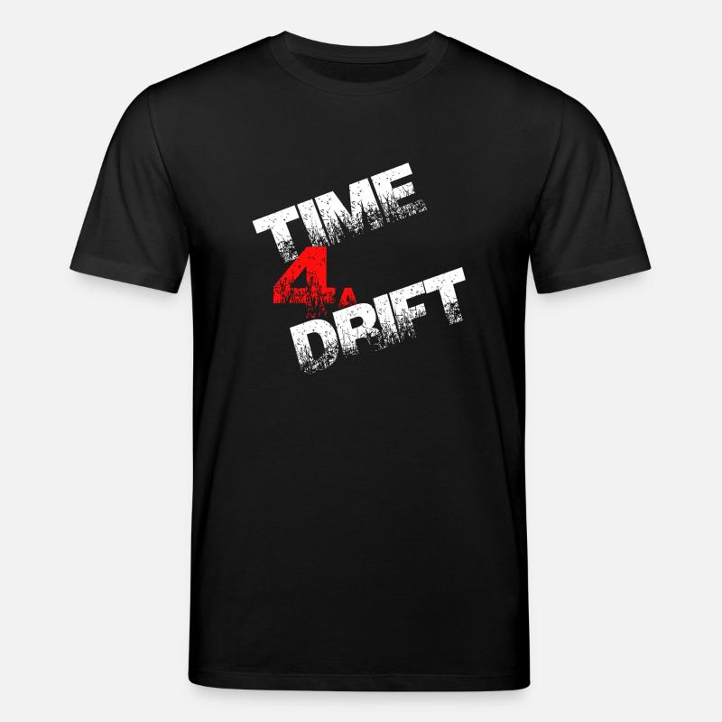 Time 4a Drift driften Geschenk - Stanley/Stella Unisex Bio-T-Shirt CREATOR  - Schwarz