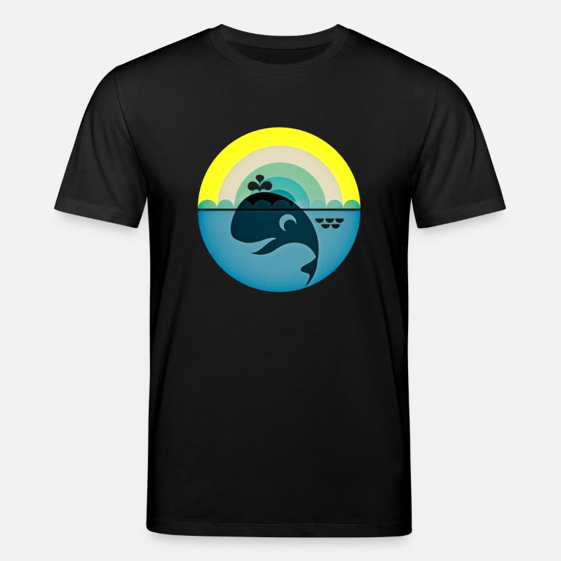 Whale - Stanley/Stella CREATOR Unisex Organic T-Shirt - black