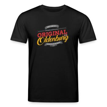Original aus Oldenburg - Stanley/Stella Unisex Bio-T-Shirt CREATOR  - Schwarz - Vorne - Alina (178cm) & Michal (187cm)