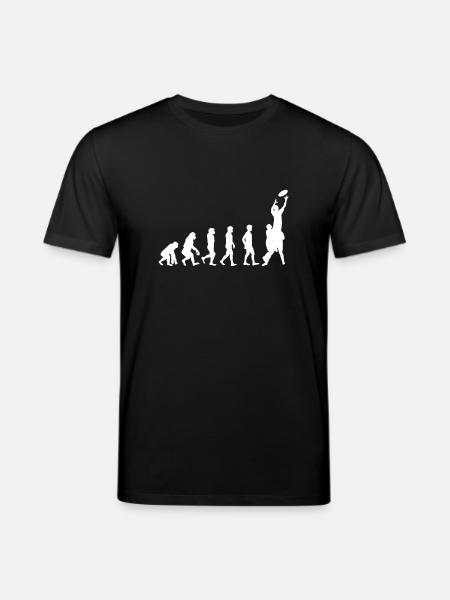 Evolution Rugby Gift Football - Stanley/Stella CREATOR Unisex Organic T-Shirt - black