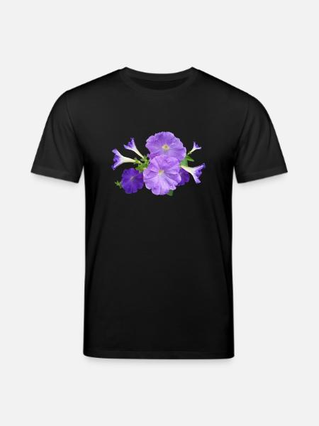 petunia petunia kwiaty kwiaty ogrodowe - Ekologiczna koszulka typu unisex Stanley/Stella CREATOR  - czarny