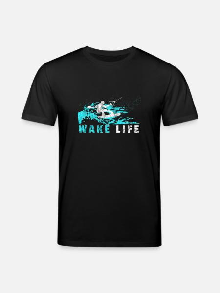 Wakeboarder Geschenk Wakeboard Wasserski - Stanley/Stella Unisex Bio-T-Shirt CREATOR  - Schwarz