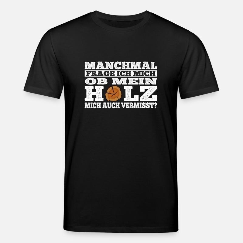 Bois - manquant - T-shirt bio CREATOR Stanley/Stella Unisexe - noir